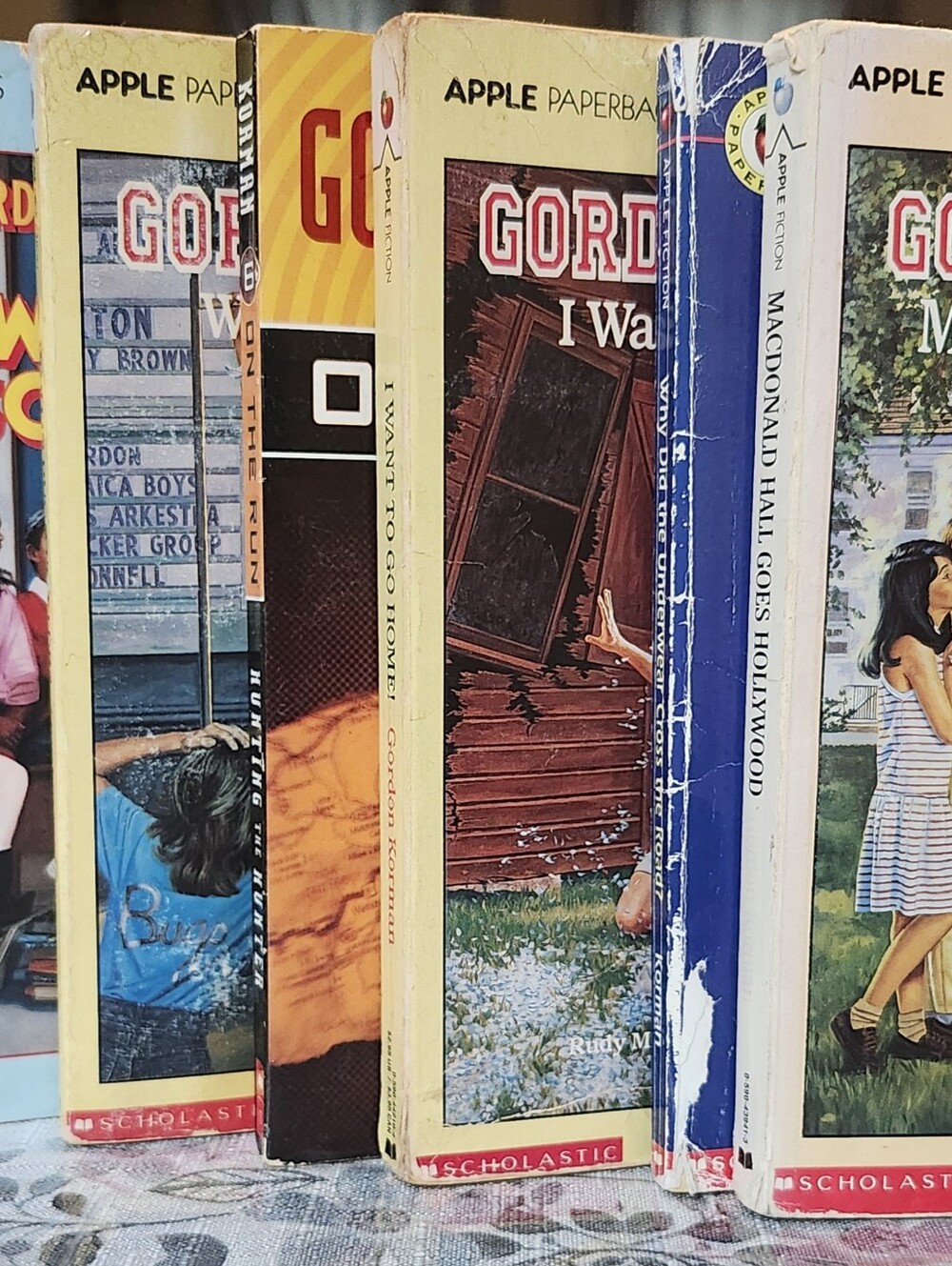 Vintage Scholastic Paperback Book Lot - 7 Gordon Korman Books- 80s- Early 2000s